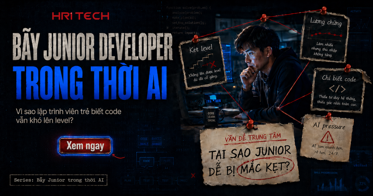Bẫy Junior Developer trong Thời AI: Vì Sao Lập Trình Viên Trẻ Biết Code Vẫn Khó Lên Level?