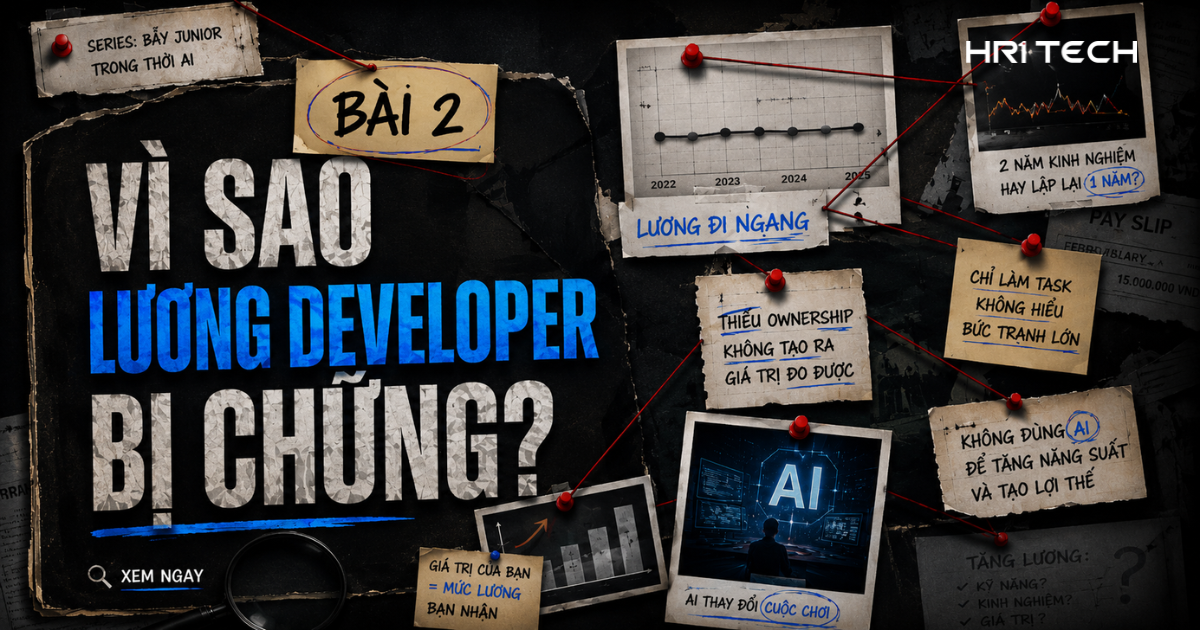 Lương Developer Bị Chững: Vì Sao Đi Làm 2–3 Năm Nhưng Thu Nhập Vẫn Không Tăng Mạnh?