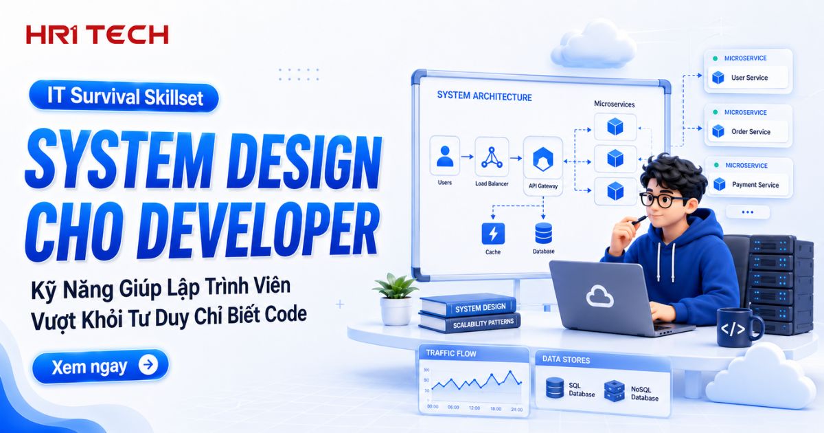 System Design Cho Developer: Kỹ Năng Giúp Lập Trình Viên Vượt Khỏi Tư Duy Chỉ Biết Code