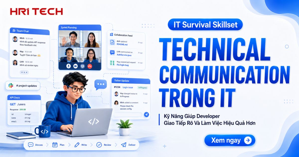 Technical Communication Trong IT: Kỹ Năng Giúp Developer Giao Tiếp Rõ Và Làm Việc Hiệu Quả Hơn