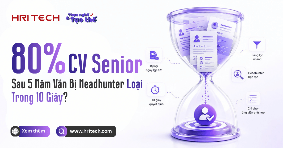 Vì Sao 80% CV Senior Sau 5 Năm Vẫn Bị Headhunter Loại Trong 10 Giây?