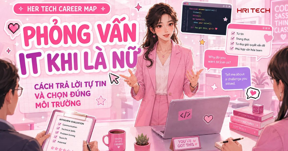 Phỏng Vấn IT Khi Là Nữ: Cách Trả Lời Tự Tin Và Chọn Đúng Môi Trường