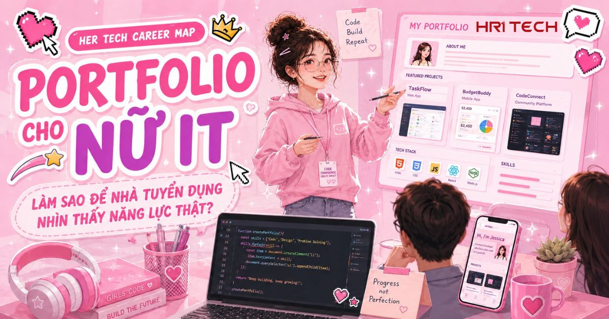 Portfolio Cho Nữ IT: Làm Sao Để Nhà Tuyển Dụng Nhìn Thấy Năng Lực Thật?