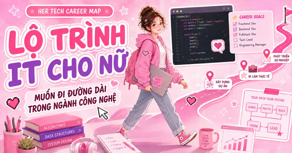 Her Tech Career Map: Lộ Trình IT Cho Nữ Muốn Đi Đường Dài Trong Ngành Công Nghệ