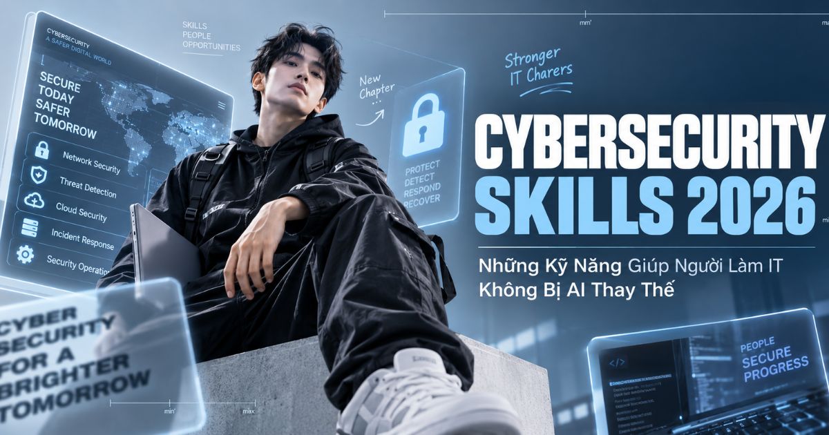 Cybersecurity Skills 2026: Những Kỹ Năng Giúp Người Làm IT Không Bị AI Thay Thế