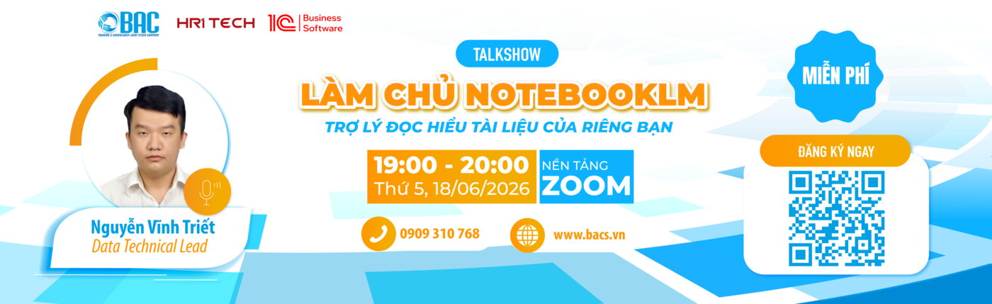 TALKSHOW BA SHARING THÁNG 06: LÀM CHỦ NOTEBOOKLM – TRỢ LÝ ĐỌC HIỂU TÀI LIỆU CỦA RIÊNG BẠN